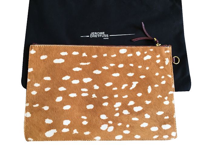 Jerome Dreyfuss Popoche Bambi pochette in vitello - vista 2