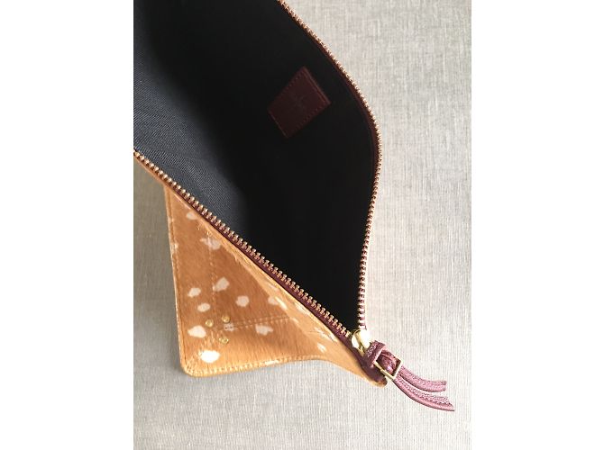 Jerome Dreyfuss Popoche Bambi pochette in vitello - vista 3