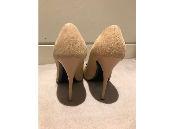 Décolleté Giuseppe Zanotti Swarovski Beige Scamosciato - vista 3