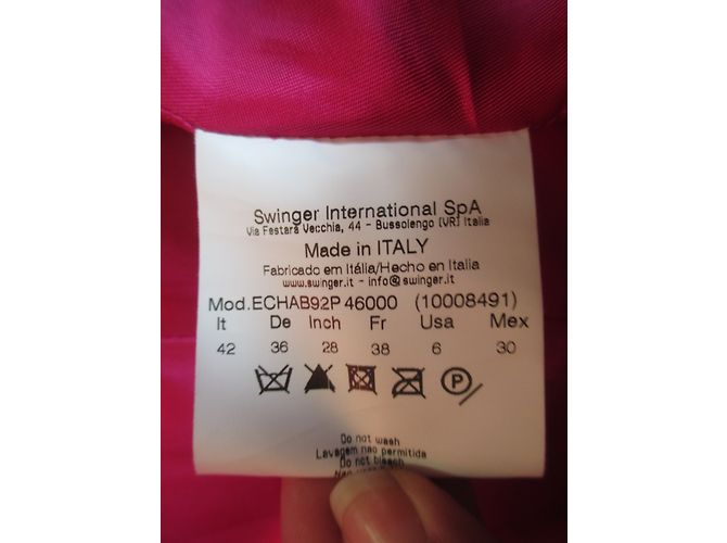 Versace Bikerjacke Rosa Hirschleder Pink - Ansicht 6