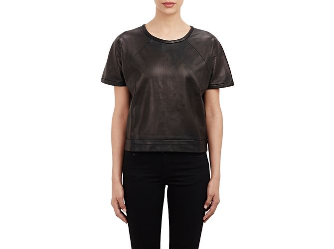 Rag & Bone Rocky Sweatshirt de piel de cordero negra XS Negro - vista 3