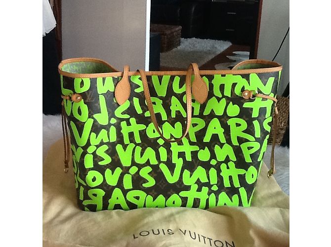 Louis Vuitton Neverfull Verde - vista 3