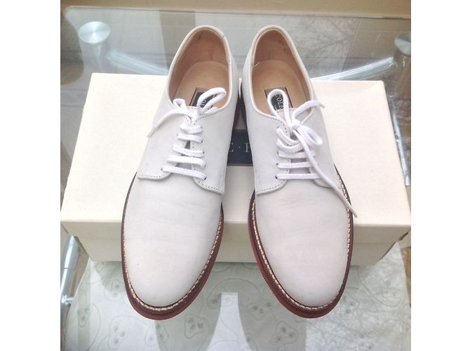 Ballerine Cole Haan Bucks in scamosciato avorio - vista 5