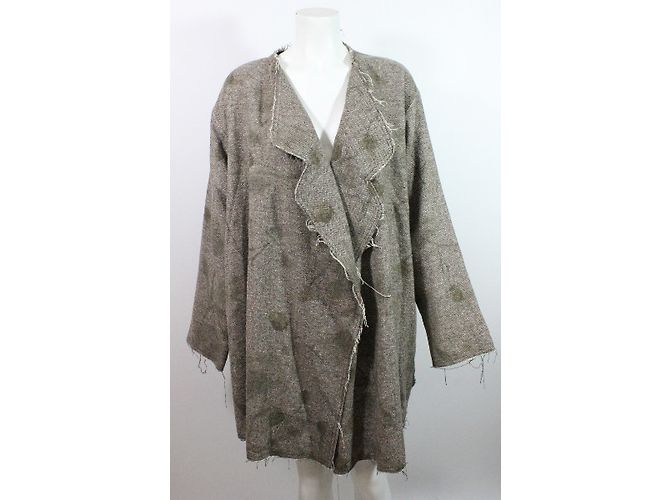 Chaqueta oversize Miller et Bertaux Marrón Beige Gris Castaño - vista 4