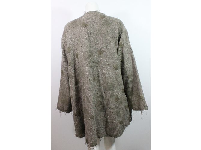 Chaqueta oversize Miller et Bertaux Marrón Beige Gris Castaño - vista 7