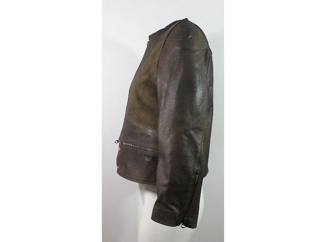 Golden Goose Lederjacke braun - Ansicht 4