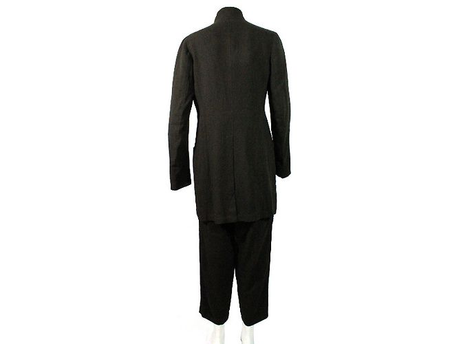 Y'S Calça de blazer Ensemble Marrom Caqui - vista 2
