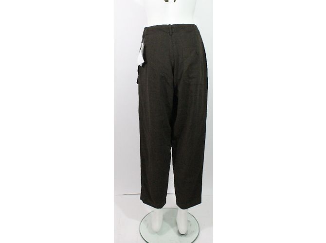 Y'S Calça de blazer Ensemble Marrom Caqui - vista 7