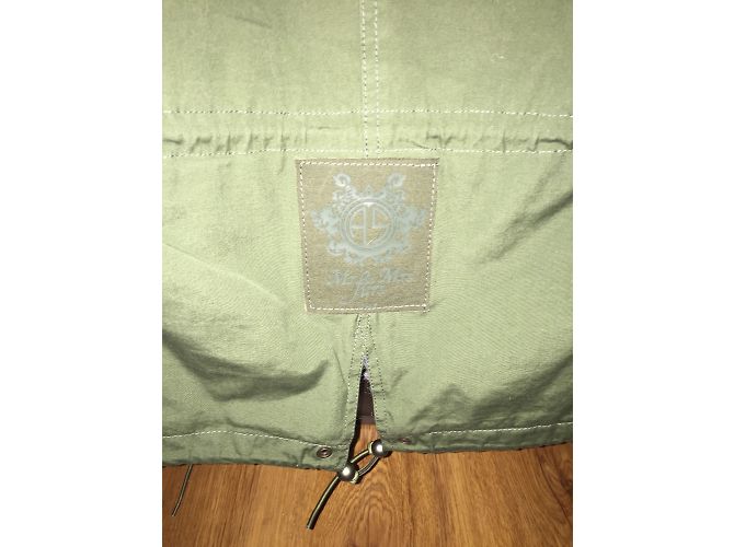 Parka Mr and Mrs Furs Khaki de Algodón Caqui - vista 4