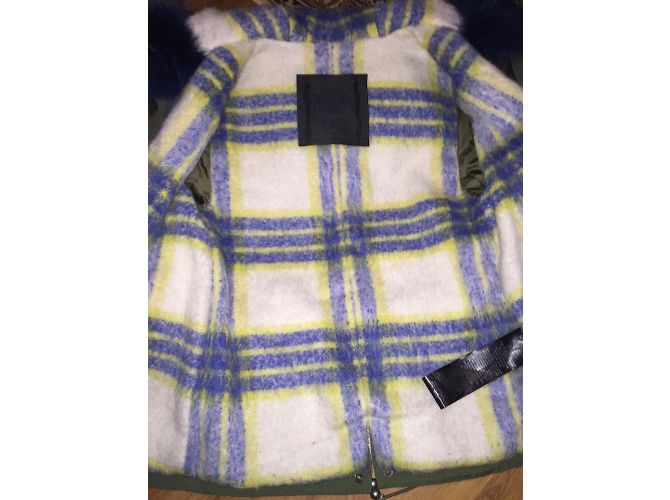 Parka Mr and Mrs Furs Khaki de Algodón Caqui - vista 6