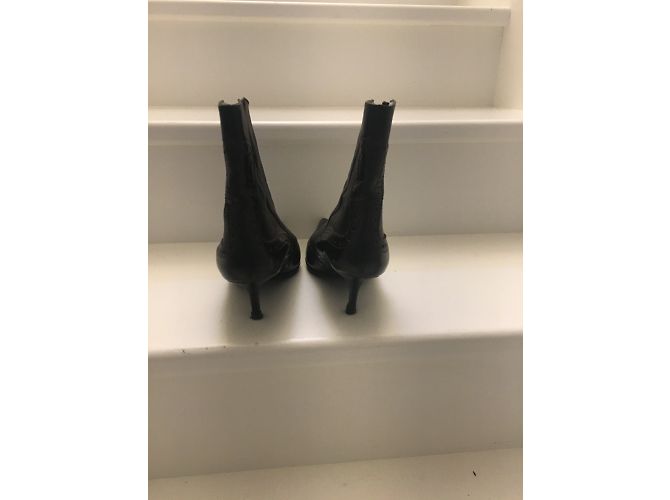 Autre Marque Stivaletti KELIAN in pelle d'agnello marrone nero - vista 4
