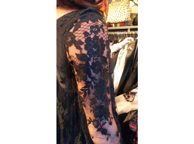 Autre Marque Delphine Manivet Kleid Schwarz - Ansicht 3