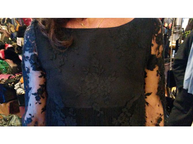 Autre Marque Delphine Manivet Kleid Schwarz - Ansicht 4