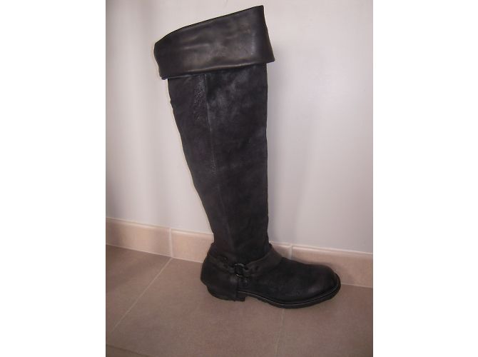 Autre Marque Botas de montar AS98 de cuero negro - vista 4