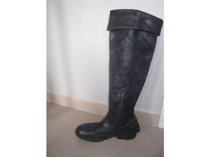 Autre Marque Botas de montar AS98 de cuero negro - vista 5