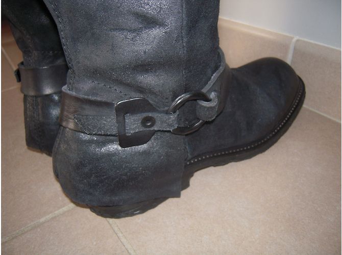 Autre Marque Botas de montar AS98 de cuero negro - vista 7