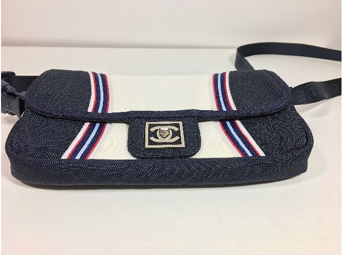 Timeless Chanel Sport senza tempo Bianco Rosso Blu - vista 10