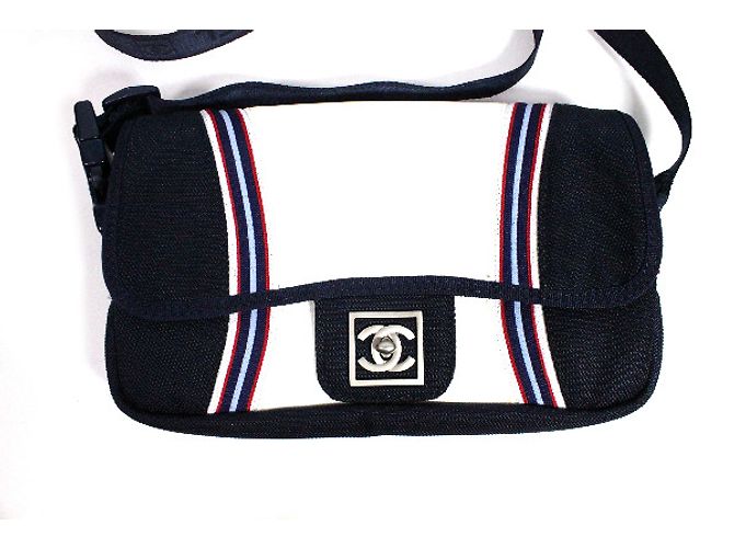 Timeless Chanel Sport senza tempo Bianco Rosso Blu - vista 2