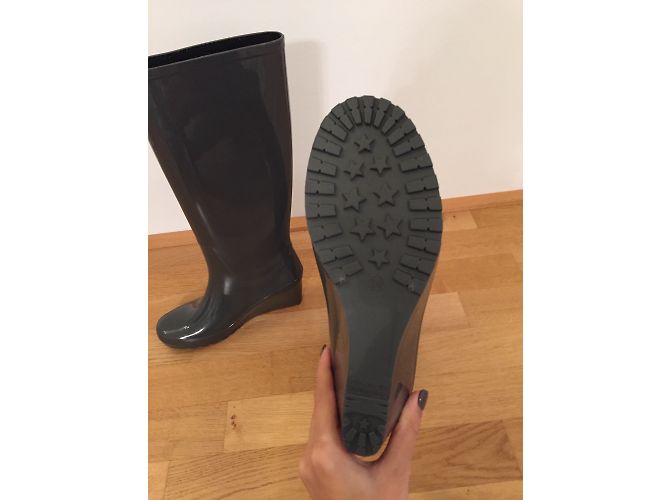 Valentino botas de goma rainboots arco gris - vista 12