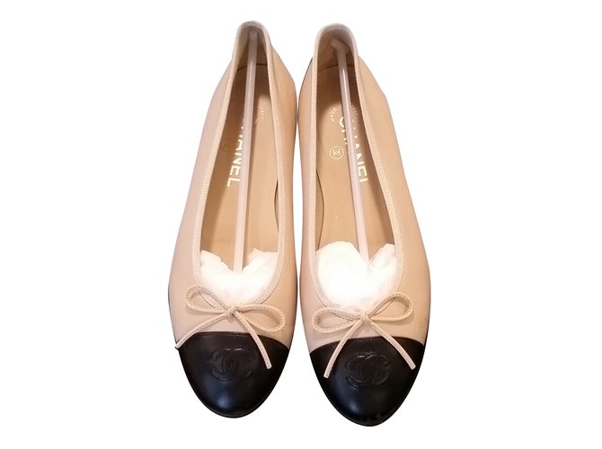 two tone ballerina flats