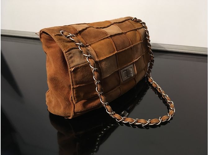 2.55 Chanel patchwork Beige Cognac Caramel - view 10