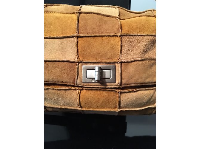 2.55 Chanel patchwork Beige Cognac Caramel - view 12