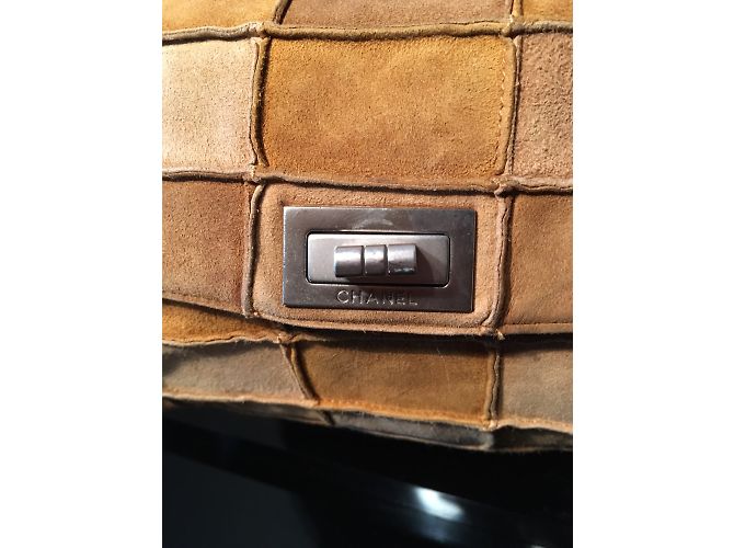 2.55 Chanel patchwork Beige Cognac Caramel - view 3