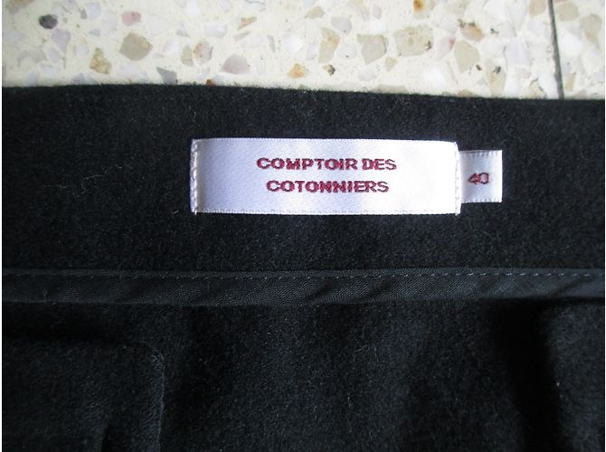 Gonna in lana nera Comptoir Des Cotonniers Nero - vista 4