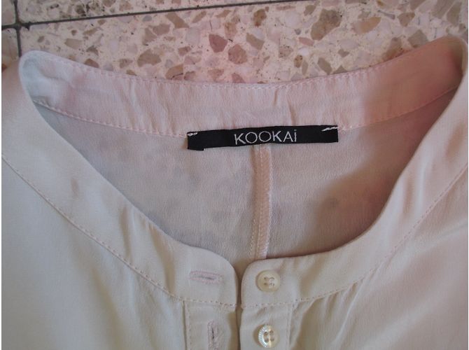 Autre Marque Kookai Seidenkleid Schwarz Weiß - Ansicht 4