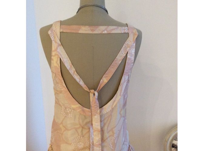 Marc Jacobs Seidenkleid Beige und Hellrosa - Ansicht 4