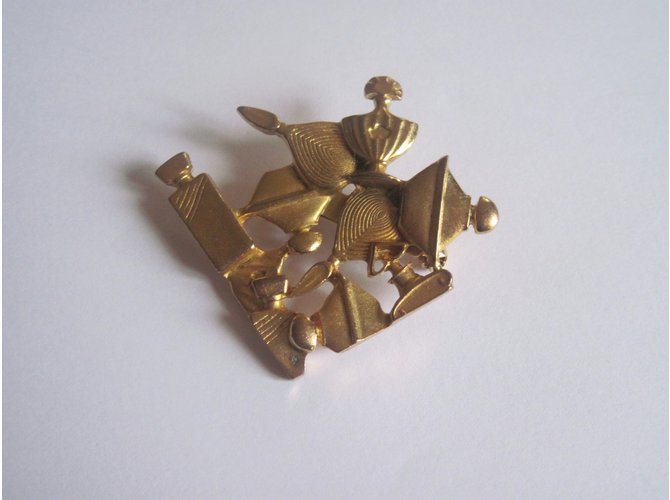 Broche De Marque Guerlain En Métal Doré - Neuf Sans Emballage D'origine