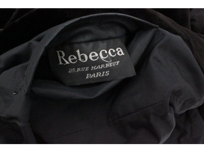 Rebecca Abrigo de visón afeitado Castaño Negro - vista 11