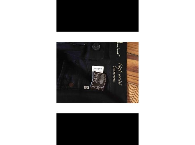 7 For All Mankind Vaqueros Roxanne Negros con Lentejuelas - vista 3