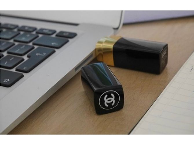 SELTENER CHANEL Lippenstift USB FLASH DRIVE Schwarz - Ansicht 3