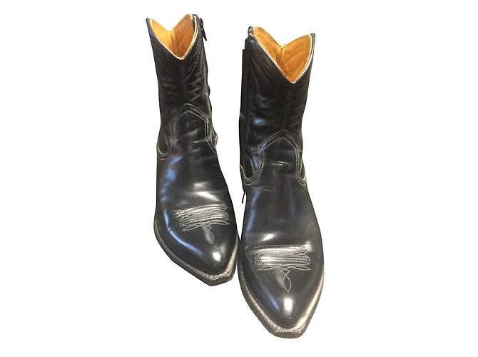 Botines Yves Saint Laurent de piel negra 39 Negro - vista 2