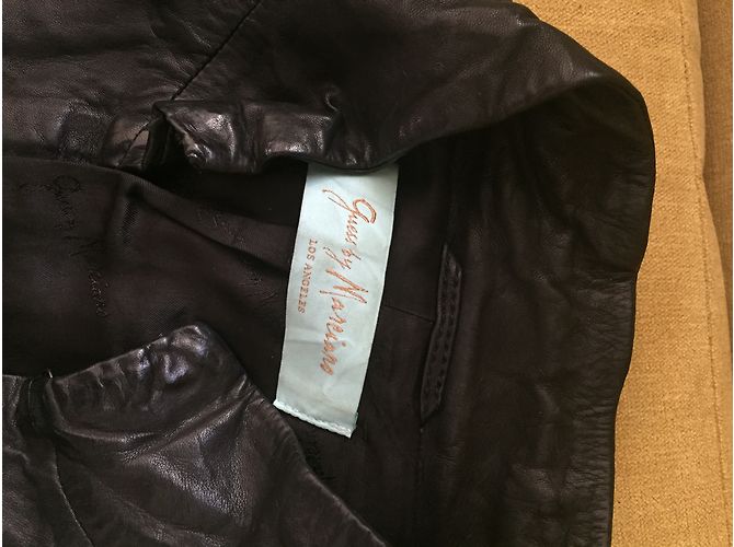 Guess by Marciano Jacke aus schwarzem Lammleder kurz - Ansicht 8