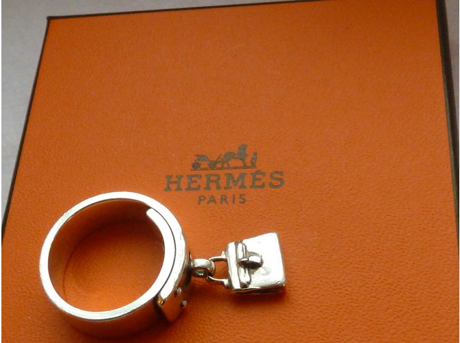 Hermès anillo Plata - vista 4