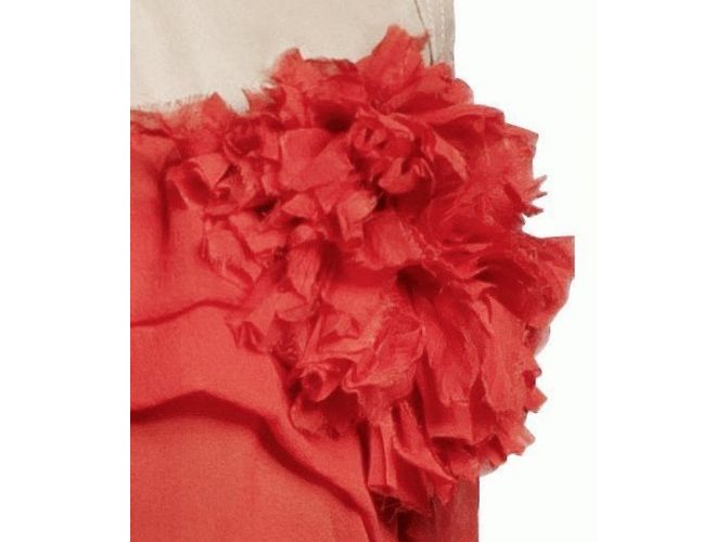 Lanvin For H&M Kleid mit Rüschen Rot - Ansicht 2