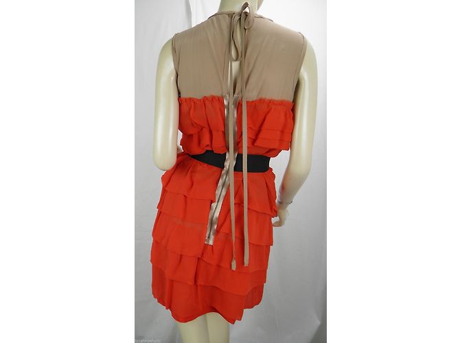 Lanvin For H&M Kleid mit Rüschen Rot - Ansicht 4