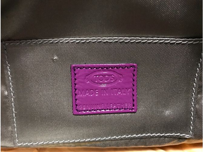 Sac à main Tod's Satchel Rose en cuir - vue 7