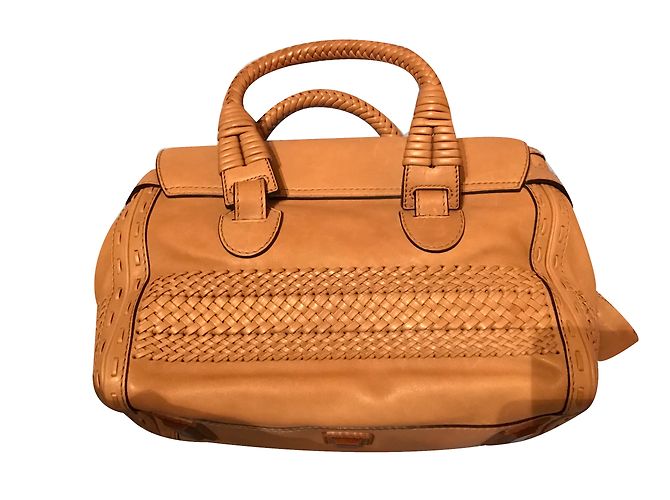 Borsa Gucci in pelle beige - vista 2