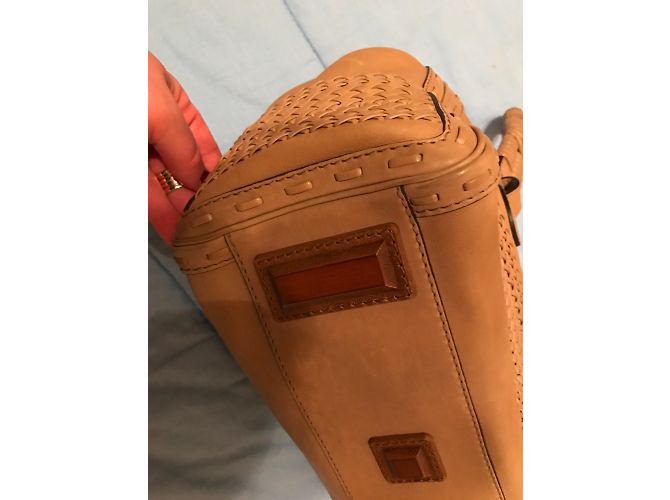 Borsa Gucci in pelle beige - vista 3