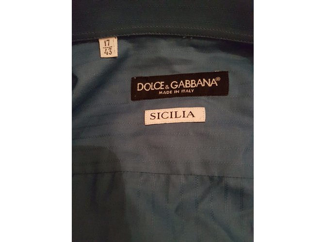 Camicia blu Dolce & Gabbana - vista 2
