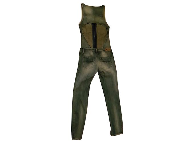 Mono de denim Diesel azul - vista 2