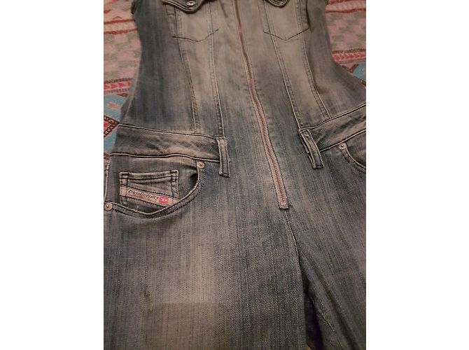 Mono de denim Diesel azul - vista 4