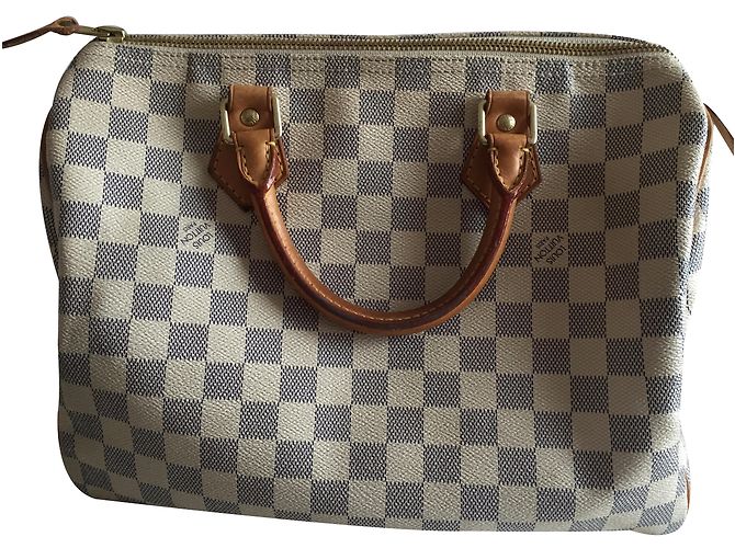 Speedy Louis Vuitton Handtasche Beige - Ansicht 2
