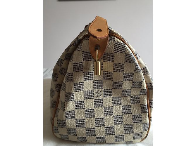 Speedy Louis Vuitton Handtasche Beige - Ansicht 3