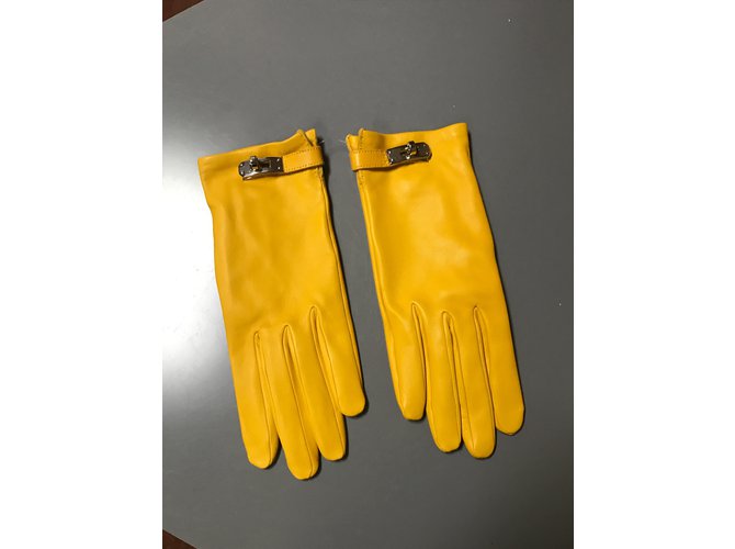 Kelly Hermès Luvas Amarelo - vista 3