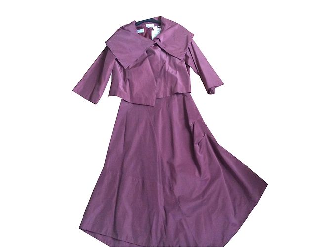 Zapa Kleid und Jacke Set dunkelrot Bordeaux - Ansicht 2