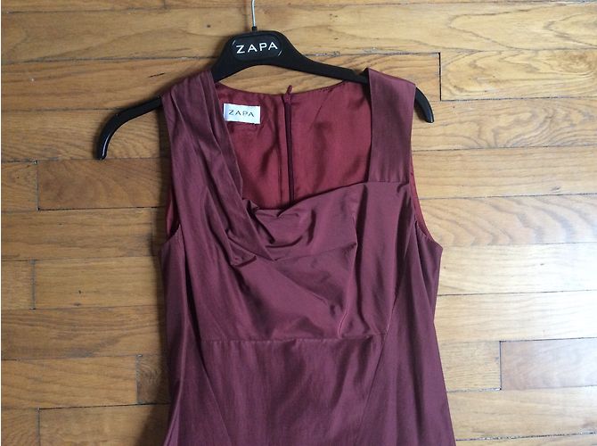 Zapa Kleid und Jacke Set dunkelrot Bordeaux - Ansicht 5